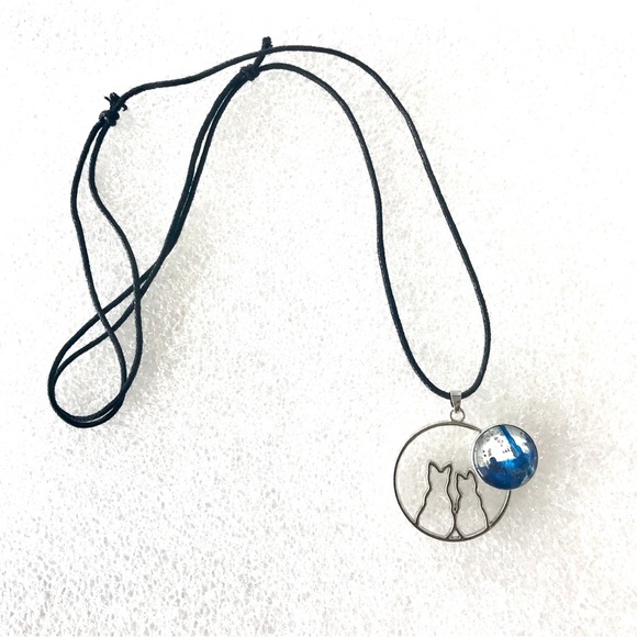 Necklace 20mm Snap Jewelry On a sliding cord SN20 Cats in the hoop - Picture 2 of 3